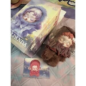 Skullpanda POPMART L’impressionisme - Blossom Plush Pendant NEW OPEN BOX AND BAG
